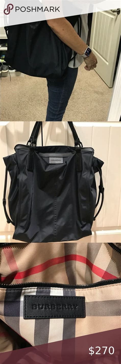 used burberry tote|Burberry packable tote.